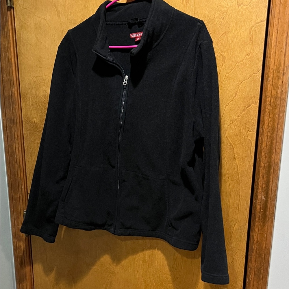 Merona Black Utility Zip-Up Jacket
